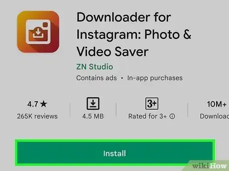 Step 1 从Play商店icon下载安装Downloader for Instagram。