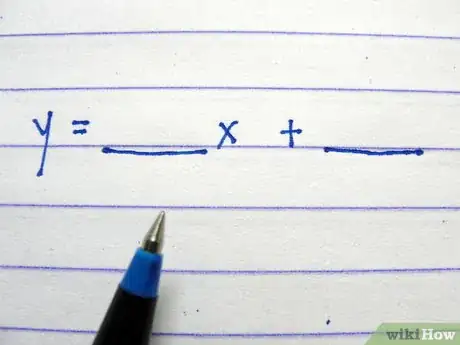 Step 2 补充表达式：y = ____ x + ____ 