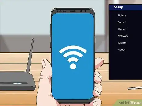 Step 6 将安卓手机和电视连接同一个Wi-Fi。