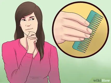 Step 1 使用款齿梳。