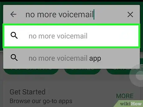 Step 5 在搜索结果中点击“No More Voicemail”应用程序。