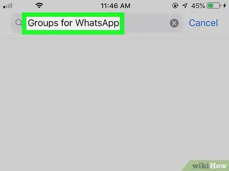 Step 2 搜索“Groups for WhatsApp”。