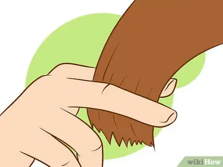 Step 2 想好你打算把刘海剪多短。