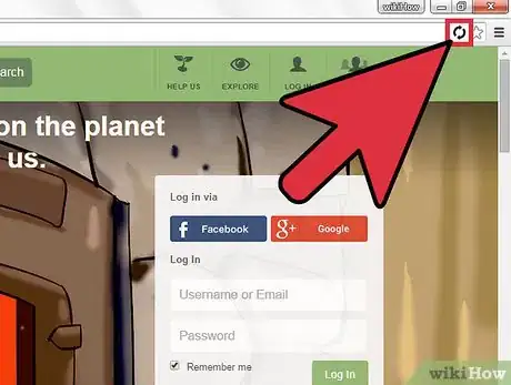 Step 4 单击Chrome地址栏右侧的循环箭头图标。