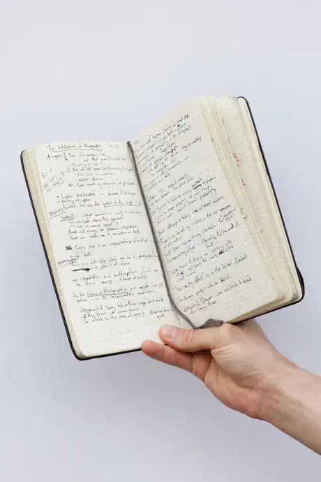 Notebook_with_english_handwriting