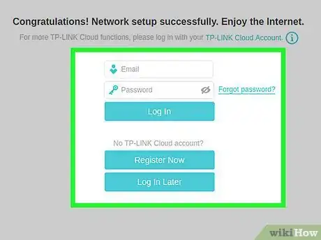 Step 11 用你的TP-Link ID登录。