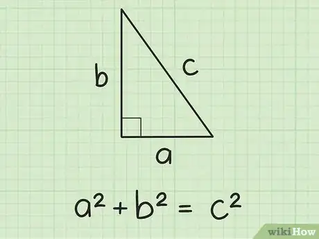 Step 3 看一下你的三角形，将三边分别标为“a”、“b”和“c”。