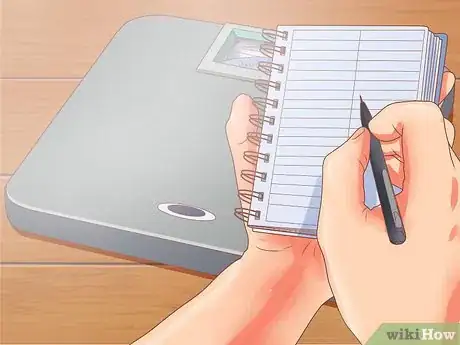Step 4 用你的体重和行李重量的总重减去先前记录下的体重。