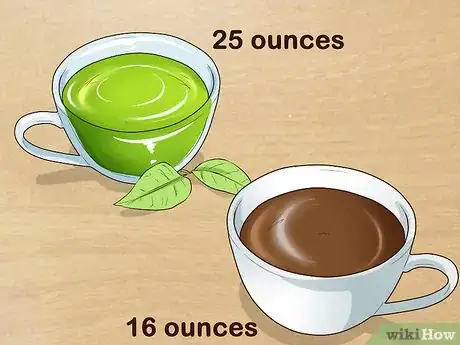 Step 4 喝绿茶和咖啡。