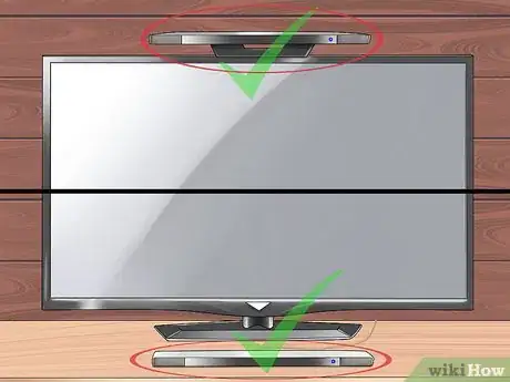 Step 4 确保感应条已经放在电视的上方或下方。