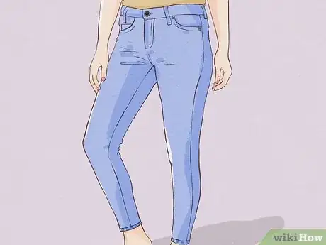 Step 1 试试紧身牛仔裤。
