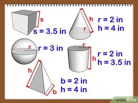 Step 3 得到面积公式以后，试着辨认3D形状，量取主要测量值，来计算表面积。