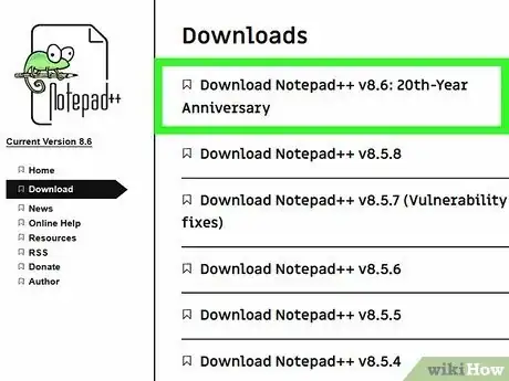 Step 1 下载并安装Notepad++。