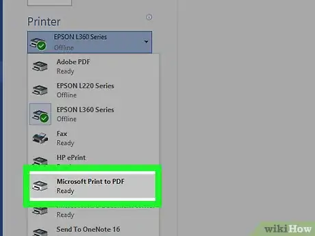 Step 4 双击Microsoft Print To PDF选项。