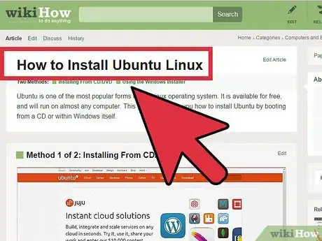 Step 1 安装Ubuntu。