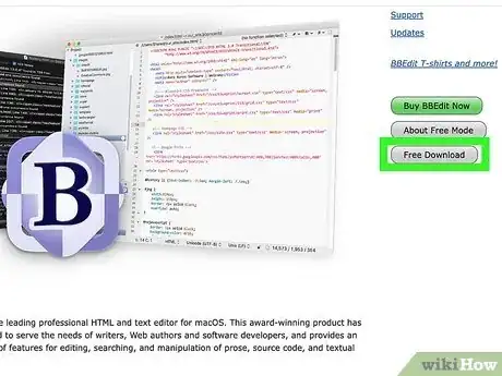 Step 1 下载并安装BBEdit。