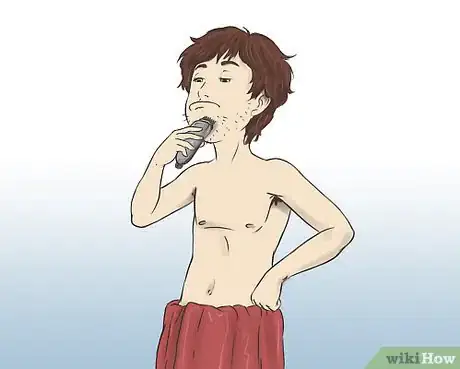 Step 5 刮或修剪脸部胡子。