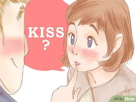 Step 3 让他亲你。