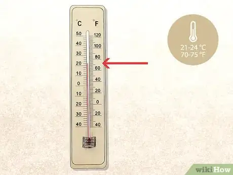 Step 6 不要握着或触碰温度计，用肉眼读取温度。