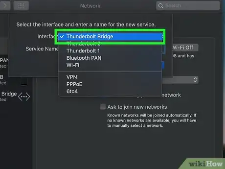 Step 5 选择Thunderbolt桥接器。