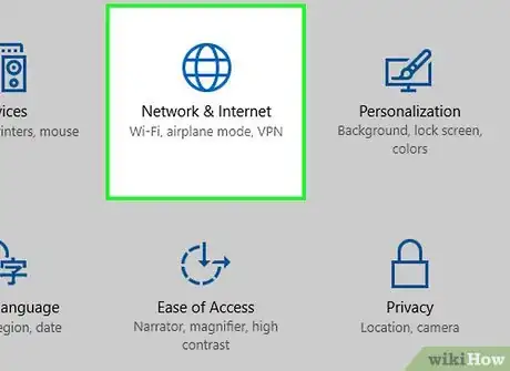 Step 4 点击icon“网络和Internet”。