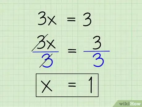 Step 4 将每一项同时除以x以分离出x。