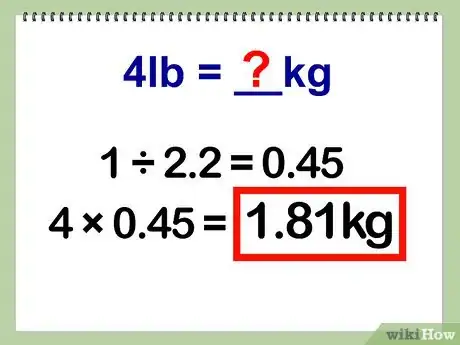 Step 2 计算得到公式右端的结果即为千克的数值。