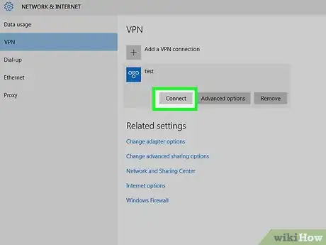 Step 9 连接VPN。