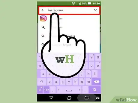 Step 2 搜索“Instagram”应用程序。