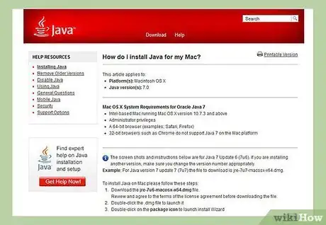 Step 1 安装最新的Java版本。