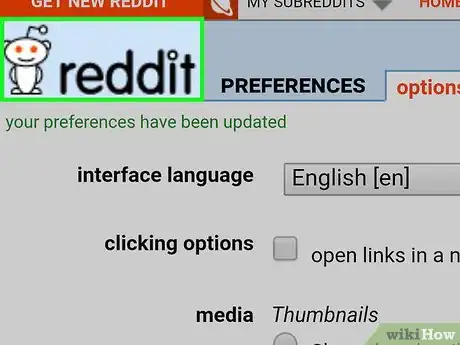 Step 13 单击页面左上角的Reddit徽标。
