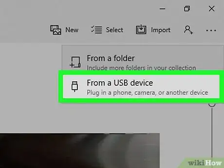 Step 7 点击从 USB 设备导入。