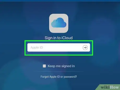 Step 2 登录iCloud。