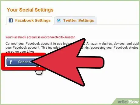 Step 5 如果你使用美国亚马逊，可以将帐户连接到社交媒体。