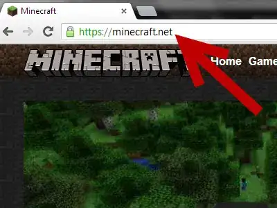 Step 1 访问Minecraft网站。