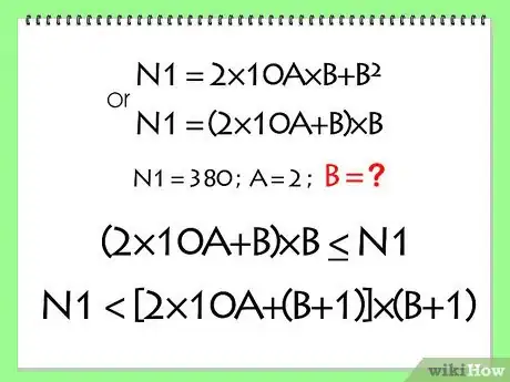 Step 9 现在看看N1 = 2×10A×B + B²的值。