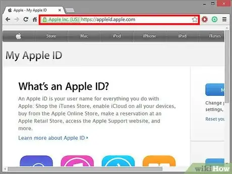 Step 1 访问我的Apple ID网页。