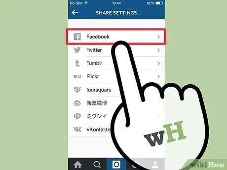 Step 4 将Instagram帐号连结至其它社交媒体帐号。