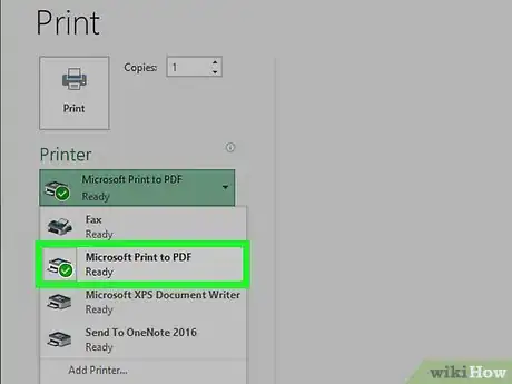 Step 4 点击Microsoft Print to PDF。