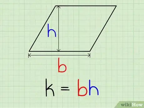 Step 3 把底边和高度带入k=b*h。