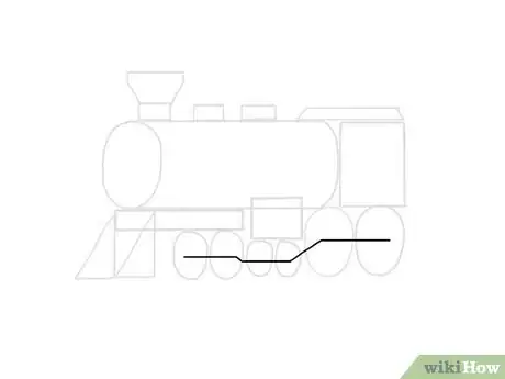 Step 7 将相同大小的轮子中心用直线连接。