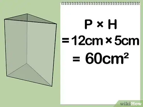 Step 4 底面周长乘以高度，即 P 乘以 H。