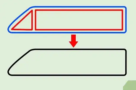 Step 1 画一个三角形和一个长方形。