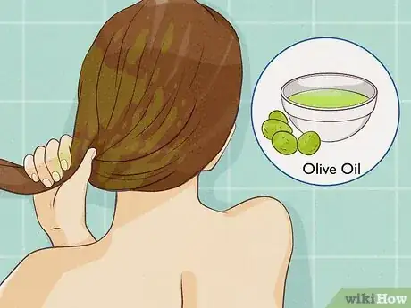 Step 5 用橄榄油淡化发色。
