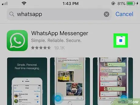 Step 7 等待WhatsApp下载完毕。