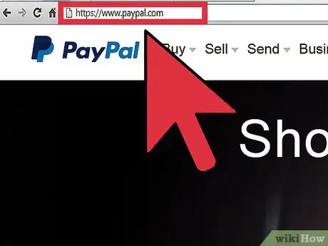 Step 1 登陆PayPal网站。