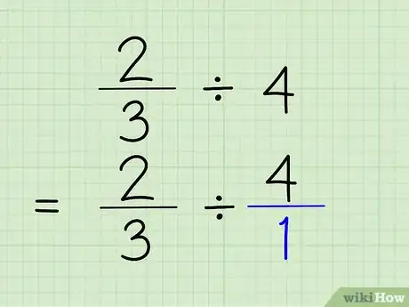 Step 2 把整数变成分数。