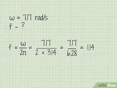 Step 3 用角频率除以π的两倍。