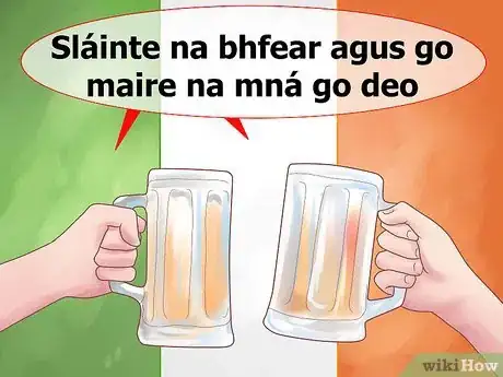 Step 5 大声说"Sláinte na bhfear agus go maire na mná go deo!