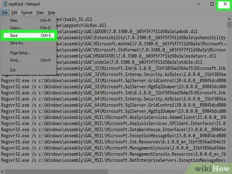 Step 13 保存更改并退出记事本。